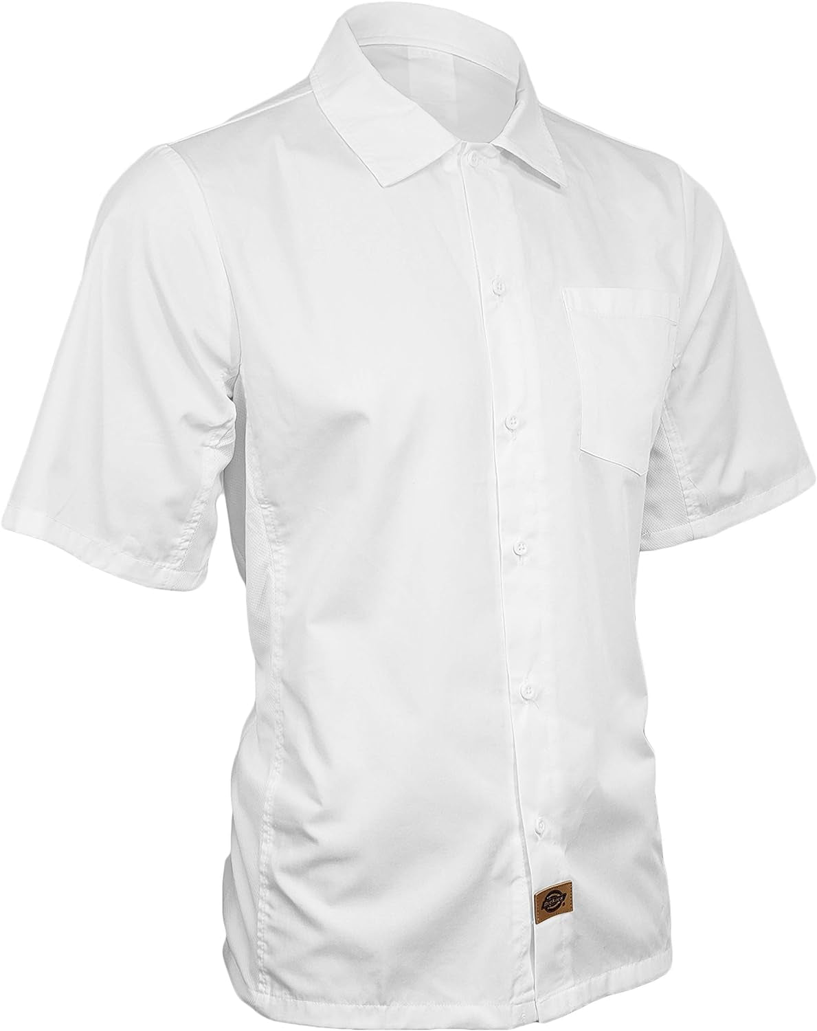 Mesh Vent Kitchen Shirt White S Chef Shirt with Pocket