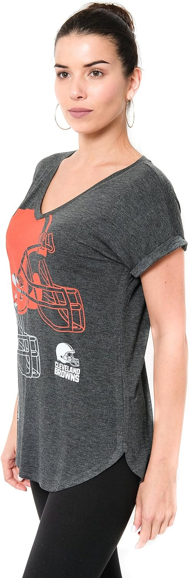 NFL Womens Super Soft Modal Vintage V-Neck T-Shirt