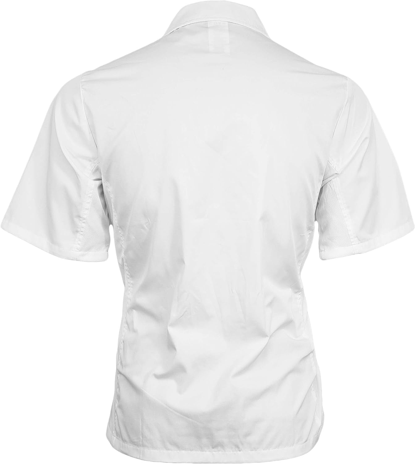 Mesh Vent Kitchen Shirt White S Chef Shirt with Pocket