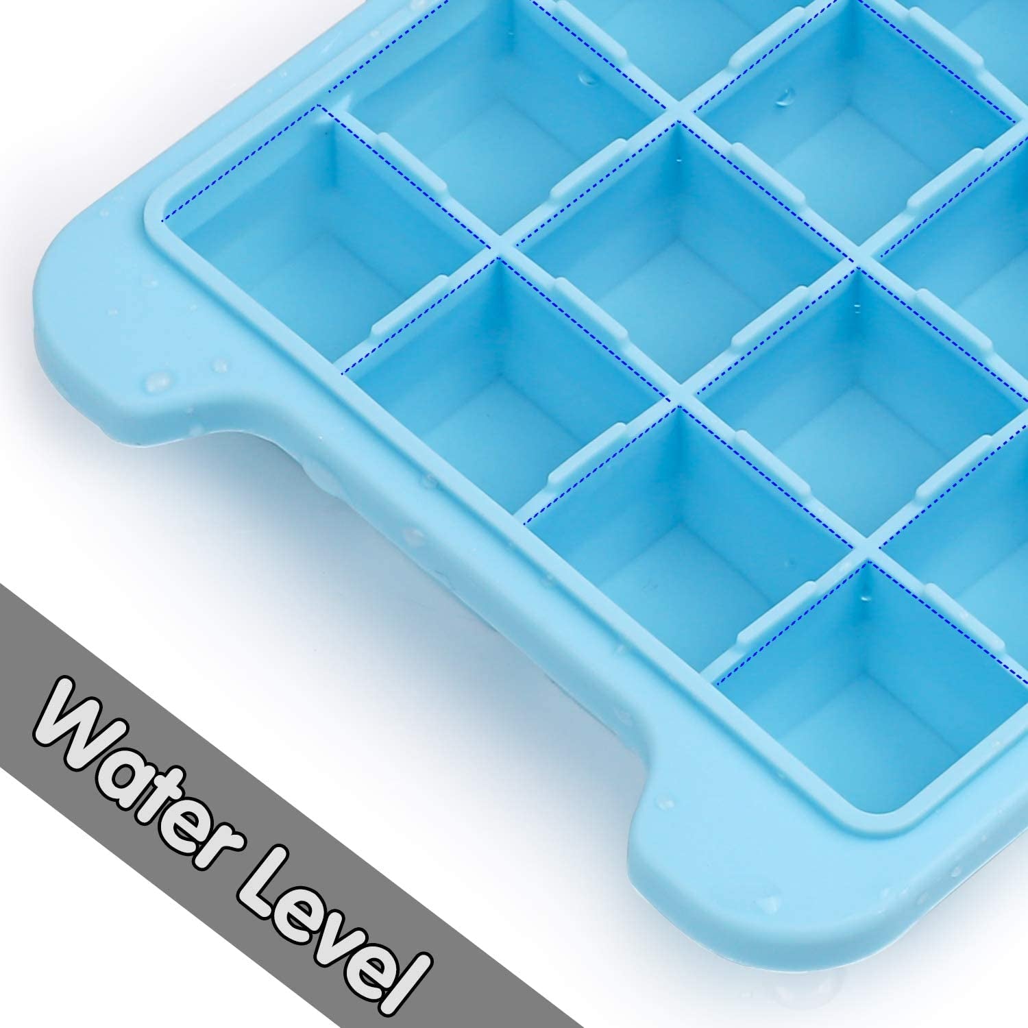 Ice Cube Trays Silicone Ice Cube Molds with Lids 3 Pack 108 Mini Small Square Ice Cubes,Easy Release Reusable and BPA Free Ice Cube Maker for Whiskey Storage,Cocktail,Beverages