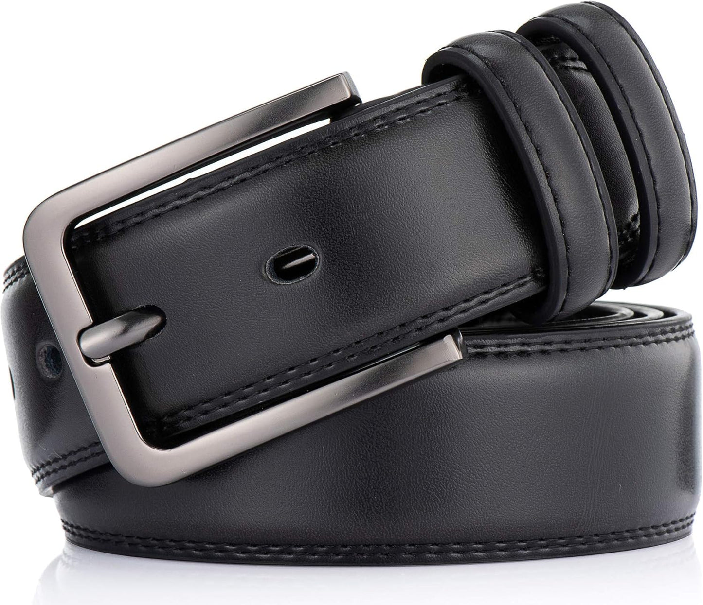 Mens Belt Genuine Leather Dress Belt - Classic Casual Belt for Men in Gift Box