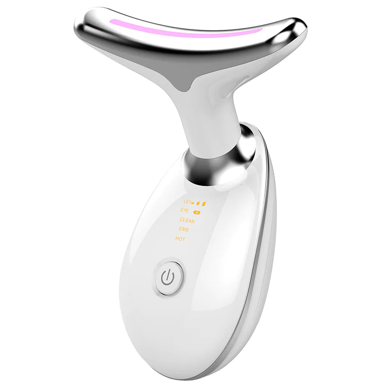 Revitalize Your Skin: EMS Neck Lifting & Tightening Massager - LED Photon Microcurrent Beauty Device for Women!