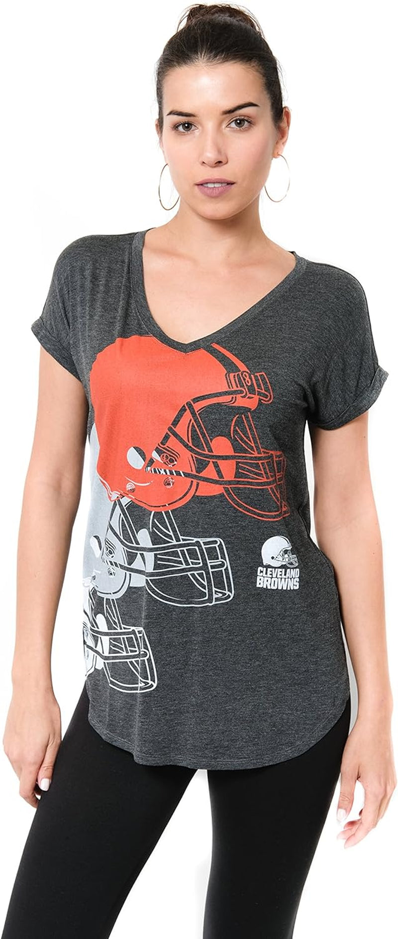 NFL Womens Super Soft Modal Vintage V-Neck T-Shirt