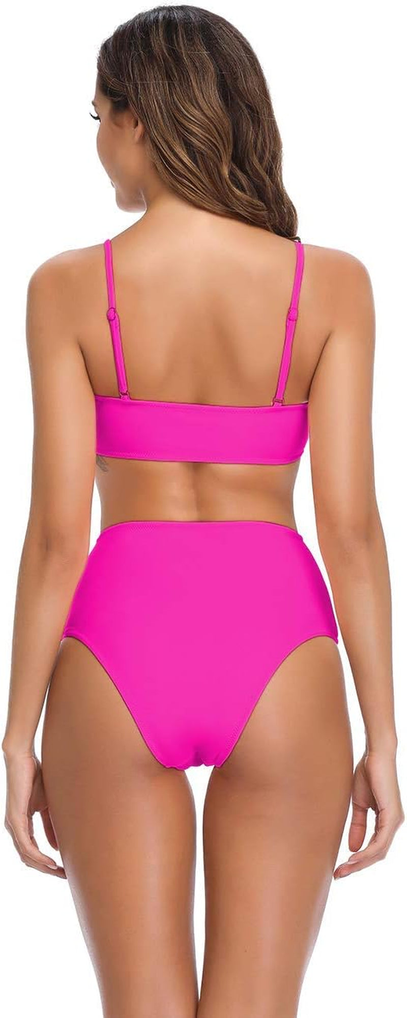 High Waisted Bikini Set for Women Swimsuits Push up Tie Knot Swimwear Two Piece Bathing Suits