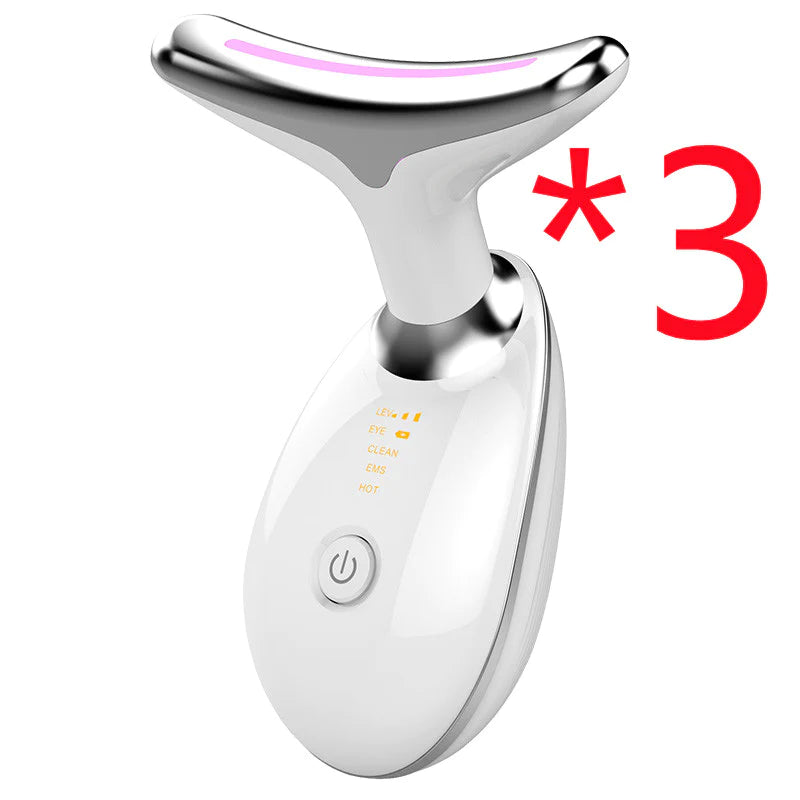 Revitalize Your Skin: EMS Neck Lifting & Tightening Massager - LED Photon Microcurrent Beauty Device for Women!