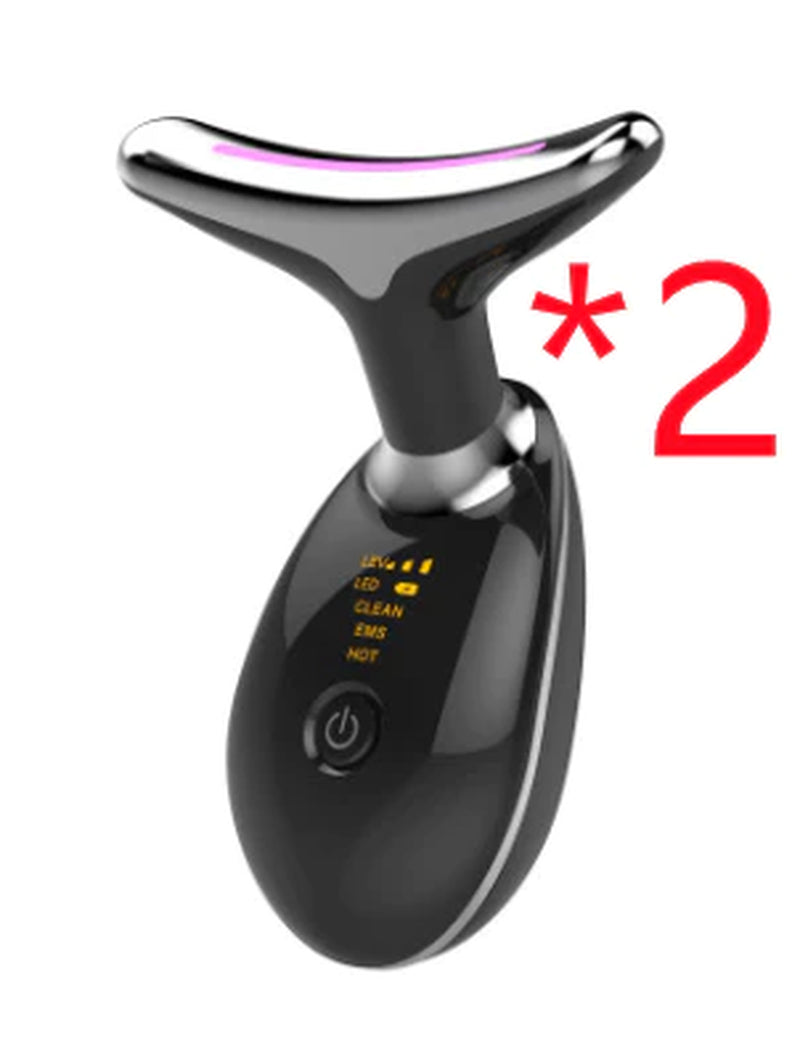 Revitalize Your Skin: EMS Neck Lifting & Tightening Massager - LED Photon Microcurrent Beauty Device for Women!