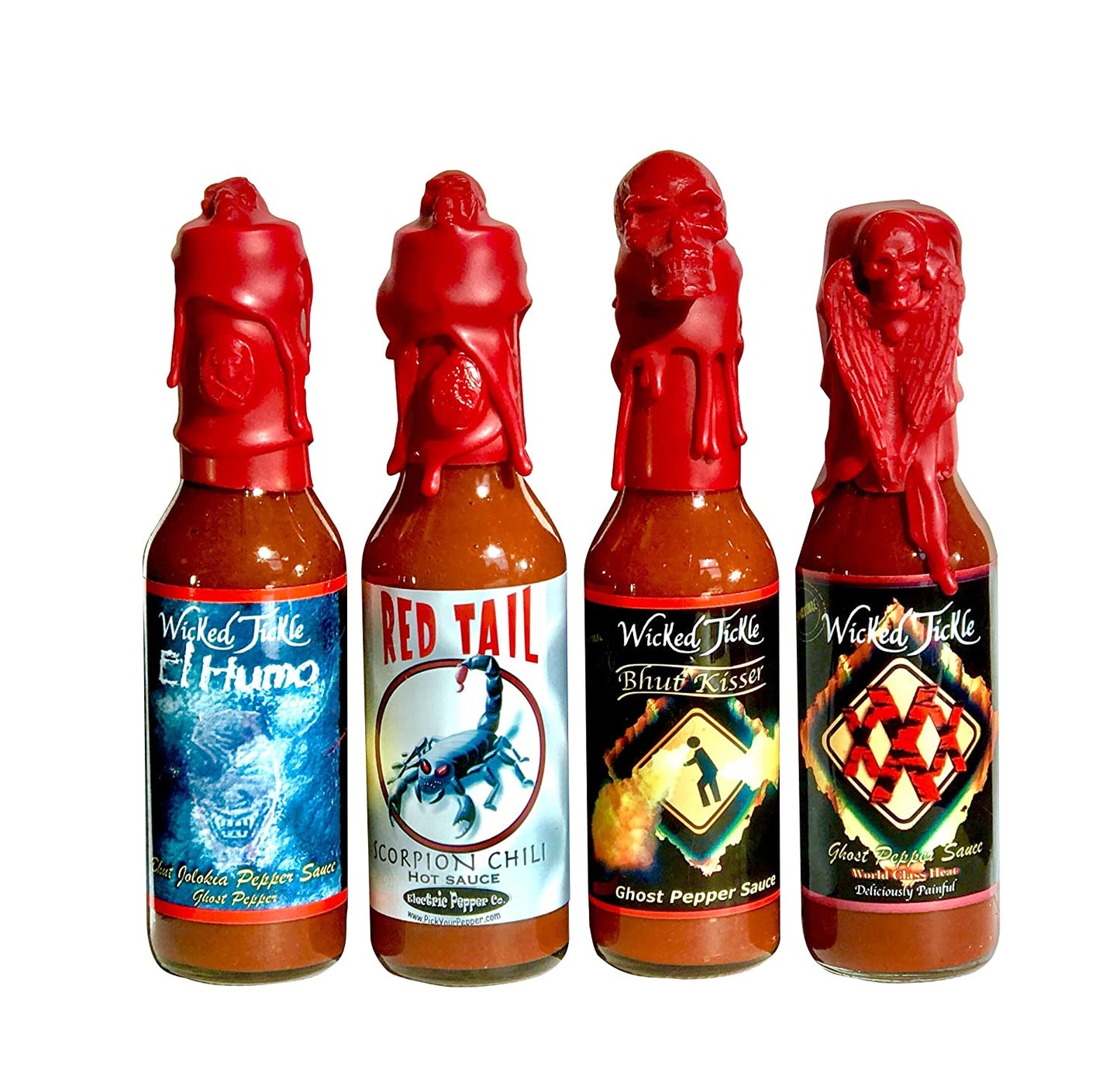 Hot Sauce Gift Set Ghost Pepper Sauce Scorpion Wax Sealed Hottest Collection