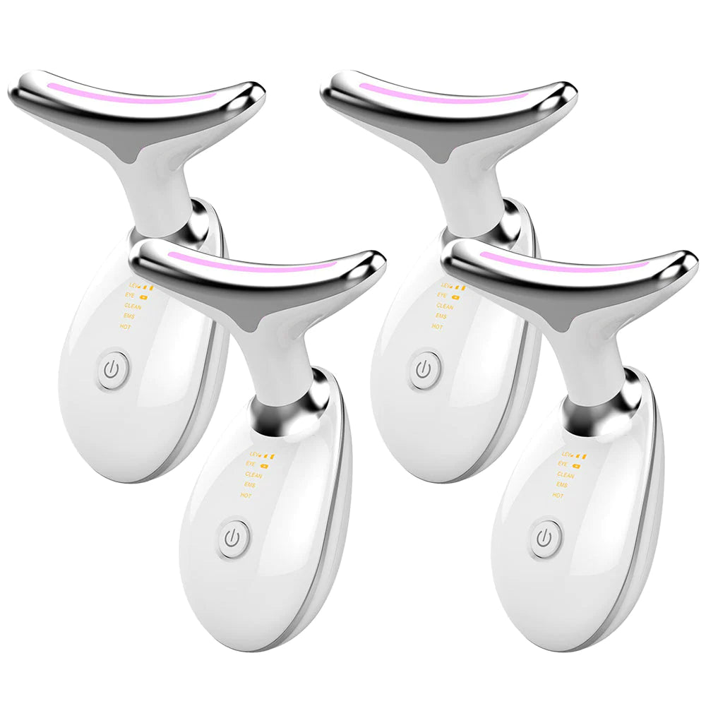 Revitalize Your Skin: EMS Neck Lifting & Tightening Massager - LED Photon Microcurrent Beauty Device for Women!