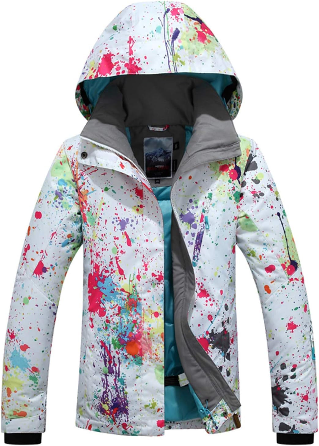 Women'S Waterproof Ski Jacket Insulated Windproof Snow Coat 896 White L