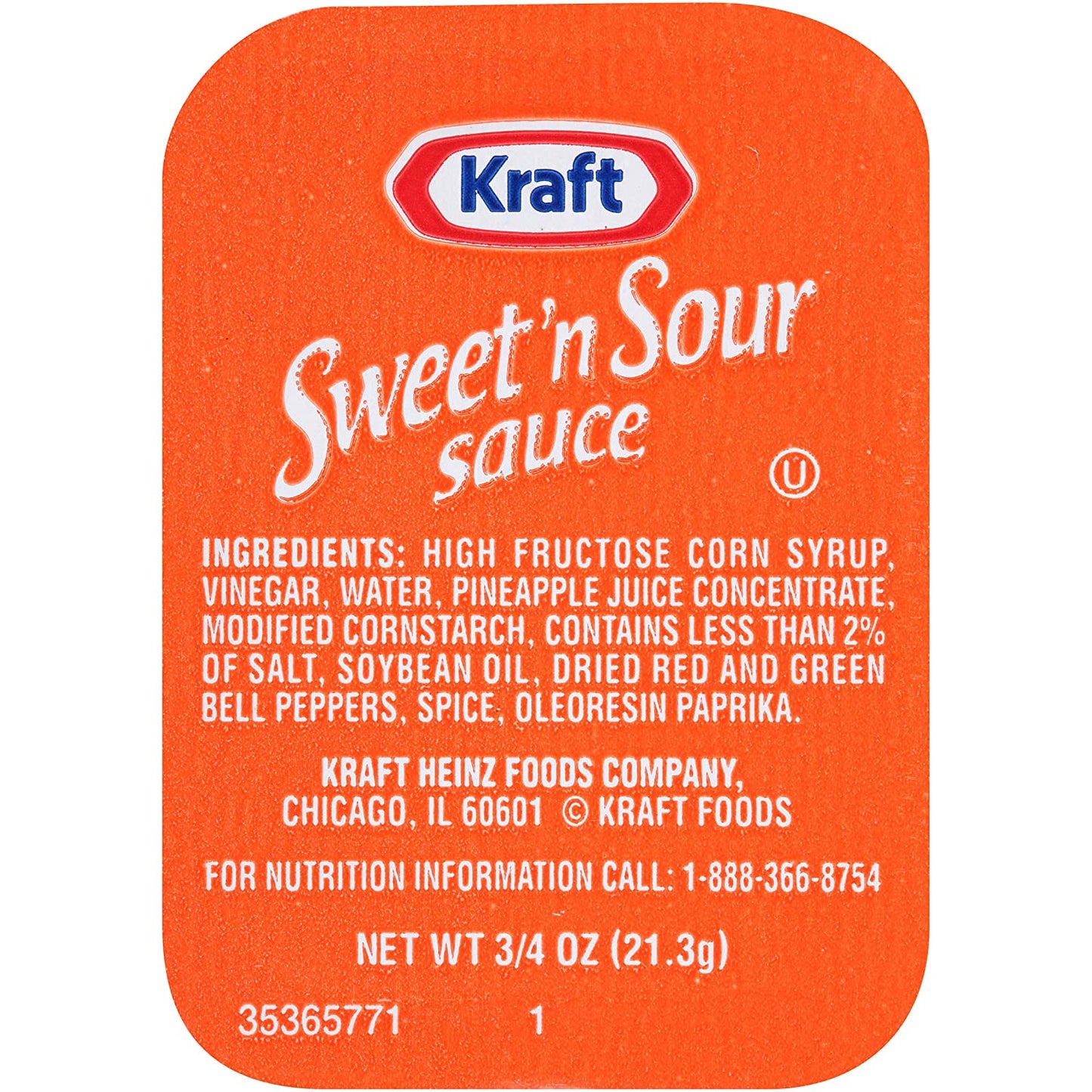 Sweet N' Sour Sauce Single Serve Packet (0.75 Oz Packets, Pack of 200)