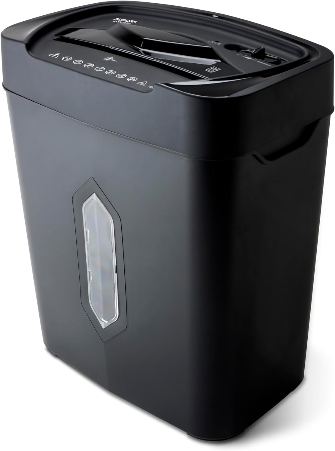 12-Sheet Crosscut Paper and Credit Card Shredder with 5.2 Gal Wastebasket