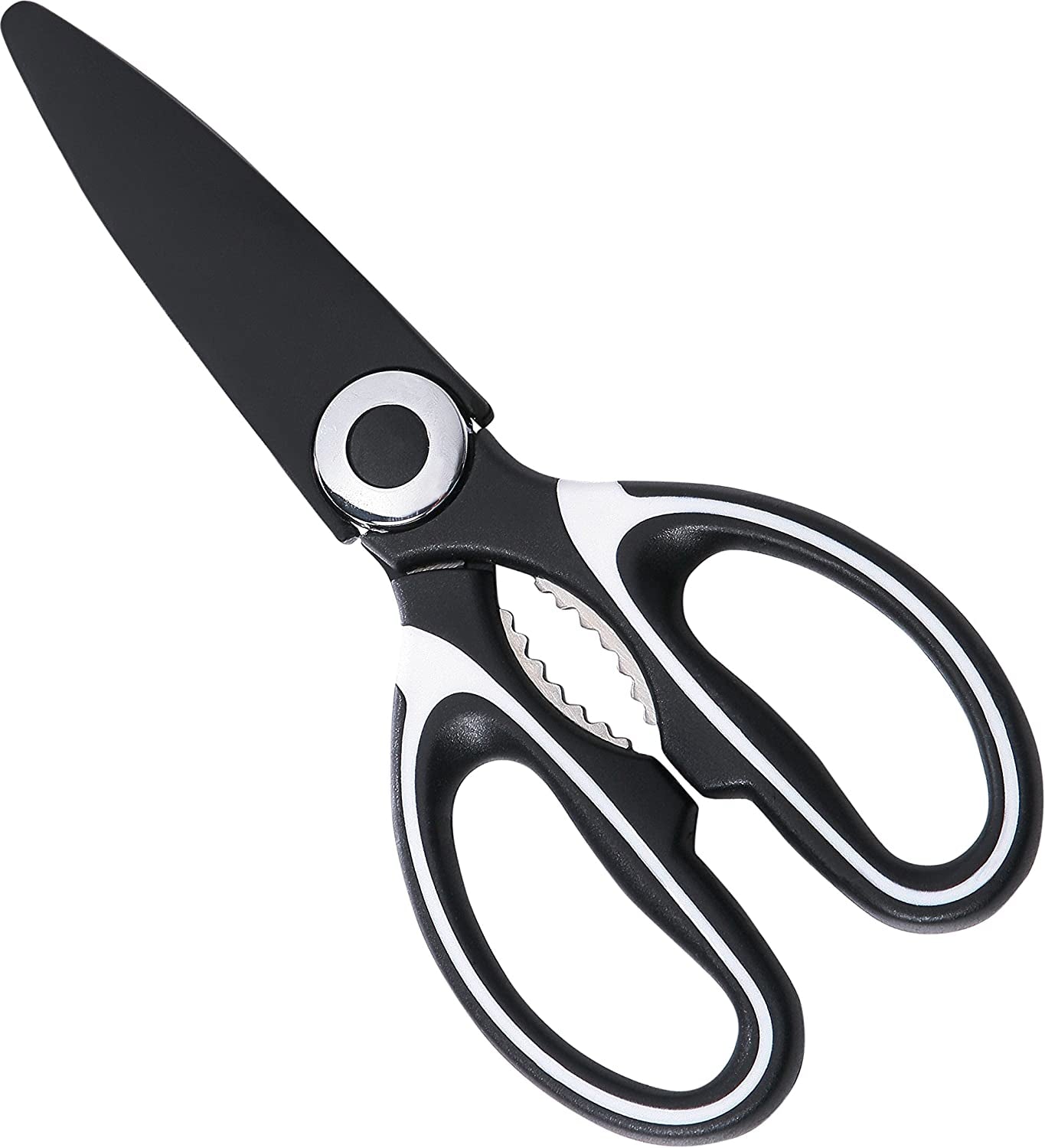 Premium Heavy Duty Kitchen Shears (Black/White)