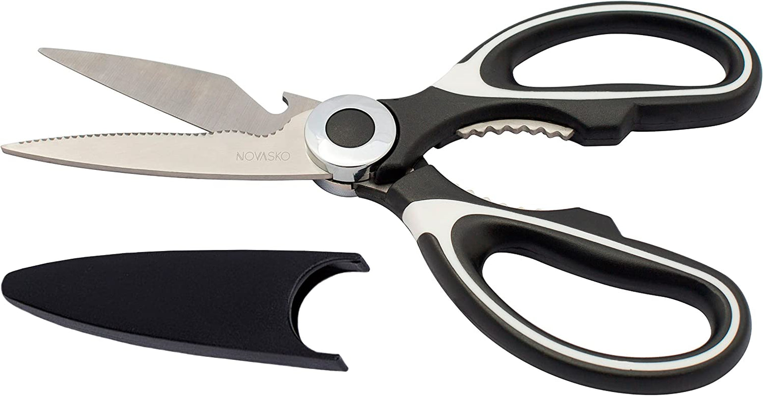 Premium Heavy Duty Kitchen Shears (Black/White)