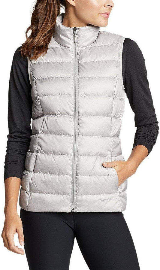 Women'S Cirruslite down Vest, Lt Gray Regular S