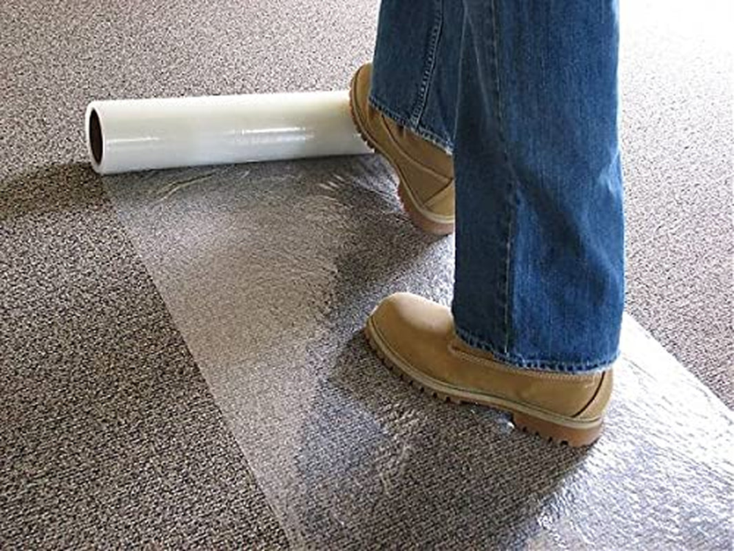 Carpet Protective Film 24In X 300Ft, Staircase Carpet Floor Protector, Easy to Remove, Safe and Environmentally Friendly