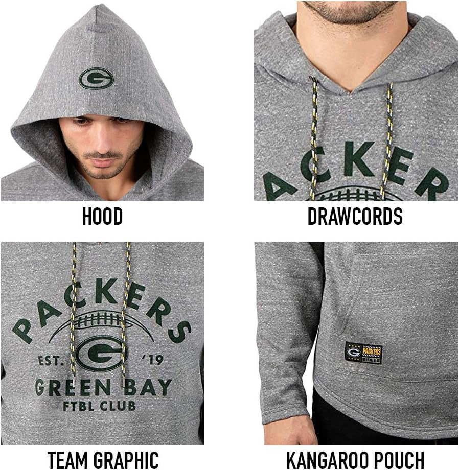 NFL Mens Vintage Super Soft Fleece Pullover Hoodie