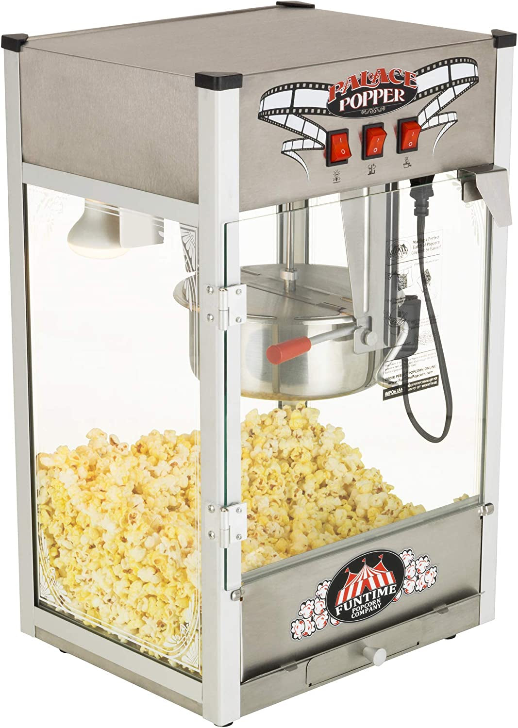 Palace Popper Popcorn Maching, 15" Long X 11-5/8" Wide X 24-1/2" Tall