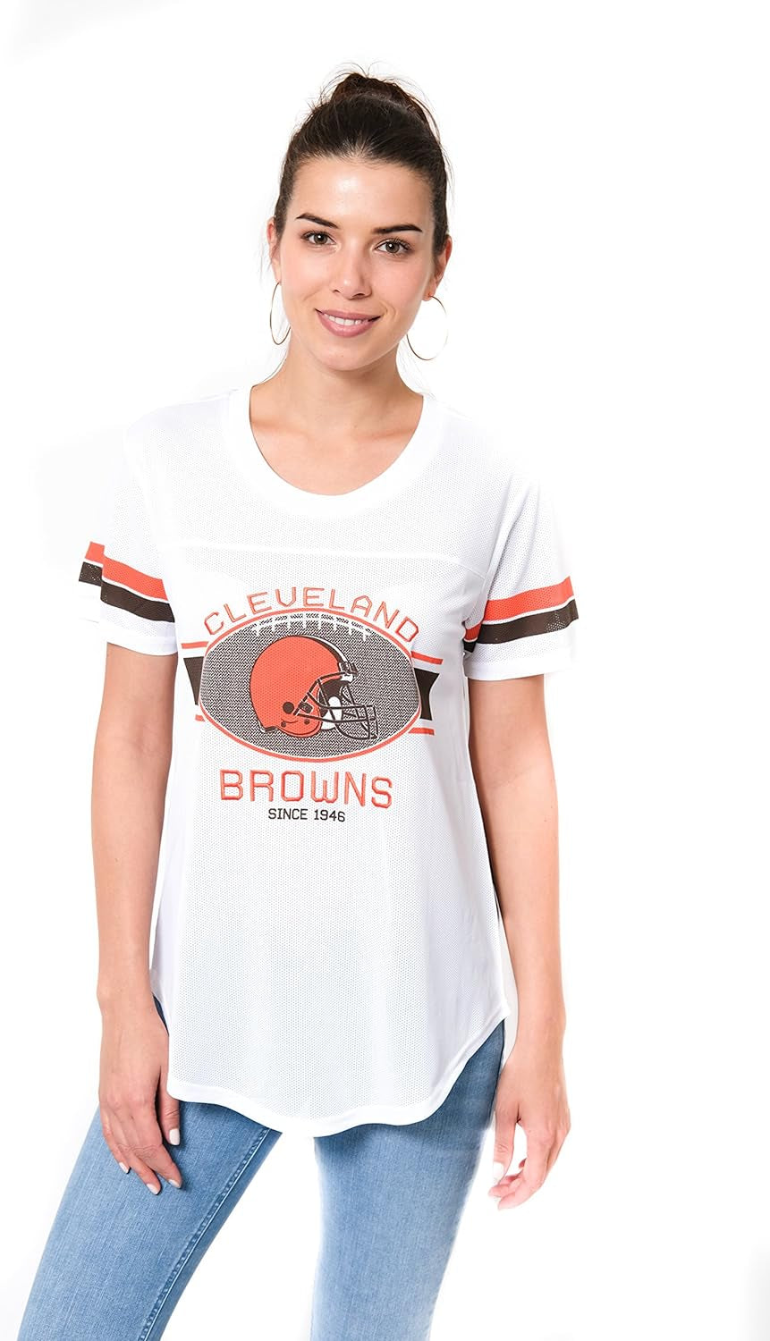 NFL Women'S Soft Mesh Varsity Stripe T-Shirt