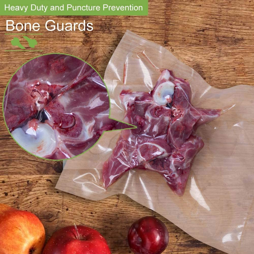 100 Pint Size 6X10Inch Vacuum Freezer Sealer Bags for Food, BPA Free, Heavy Duty Commercial Grade, Sous Vide Vaccume Safe,Vaccume Seal Pre-Cut Bag