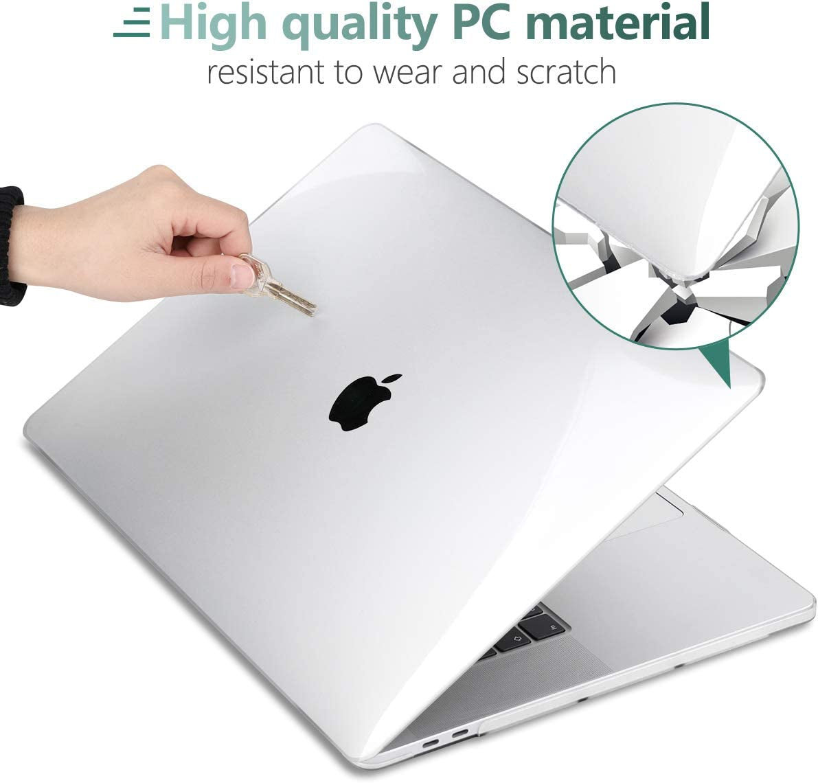 Case for Newest Macbook Pro 16 with Keyboard Cover + Screen Protector Crystal Hard Shell Case for Macbook Pro 16 with Touch Bar & Touch ID Model A2141 (2019 Released) Clear