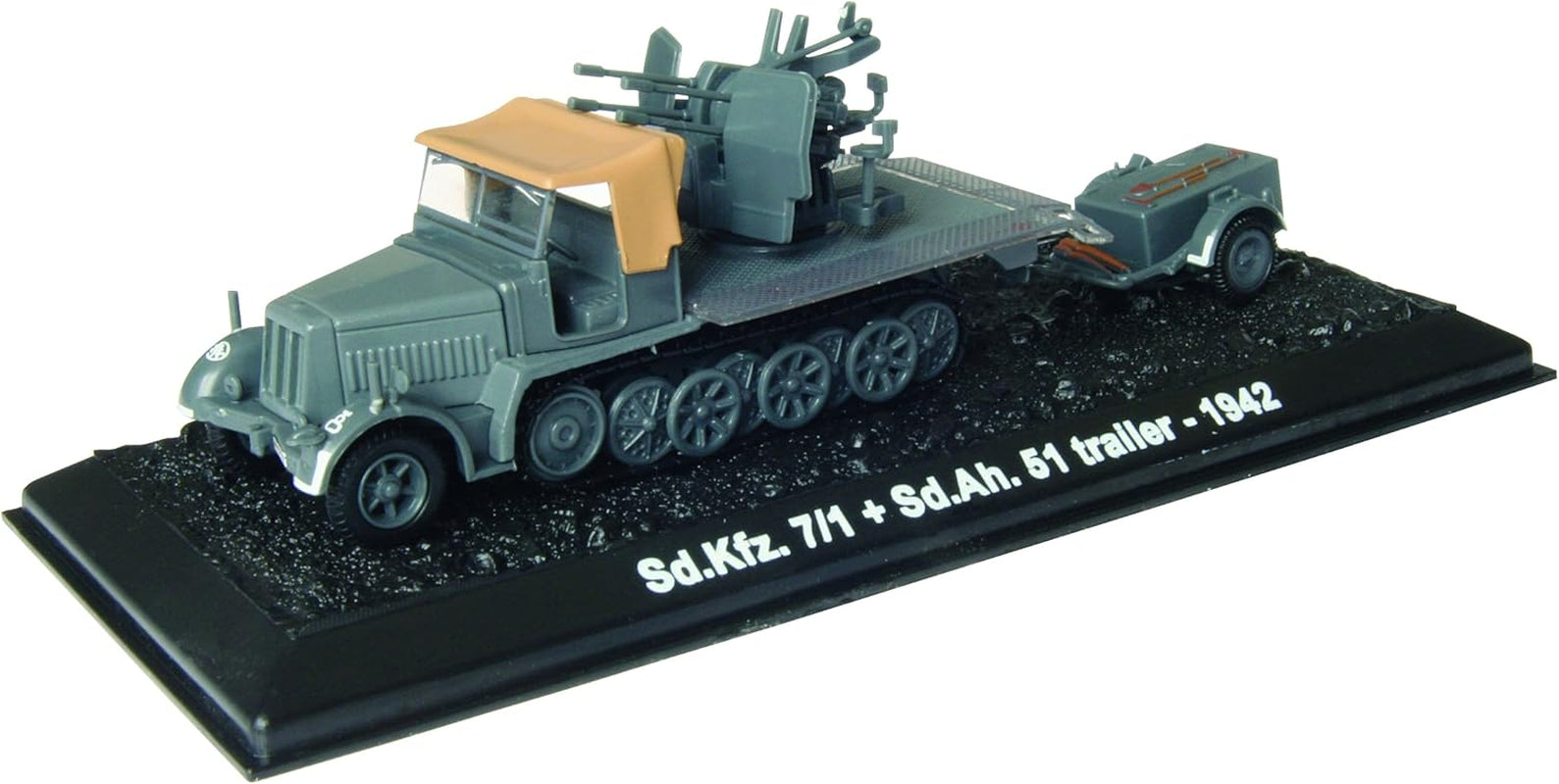 Sd.Kfz. 7/1 + Sd.Ah.51 - 1942 Diecast 1:72 Armoured Vehicle ( BG-3)