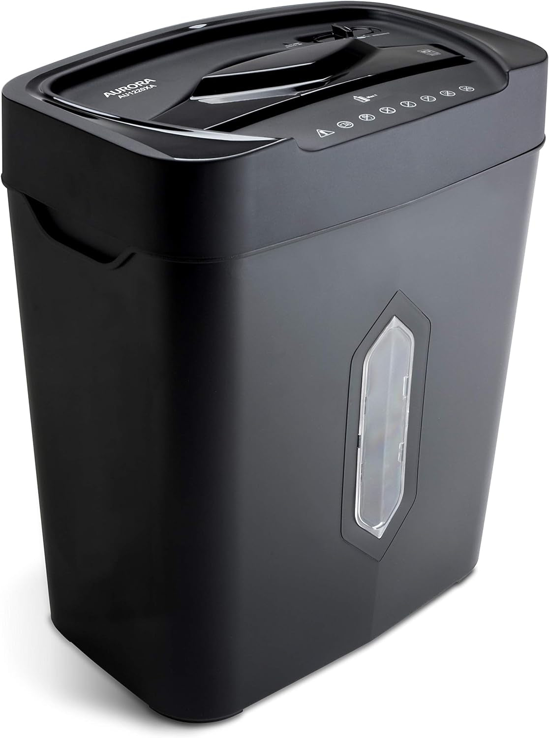 12-Sheet Crosscut Paper and Credit Card Shredder with 5.2 Gal Wastebasket