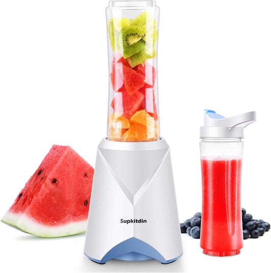 Personal Mini Blender for Shakes and Smoothies,  Single Serve Blender for Fruits and Vegetables with 2 * 20Oz Bpa-Free Travel Sport Bottles