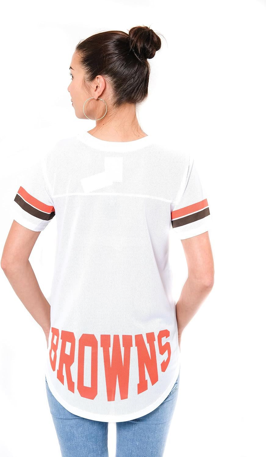 NFL Women'S Soft Mesh Varsity Stripe T-Shirt