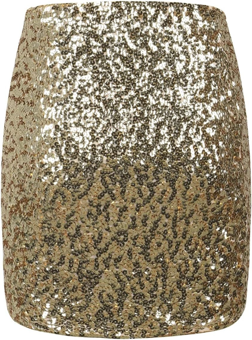 Women'S Sequin Skirt Mini Style Bodycon Sexy Club Wear