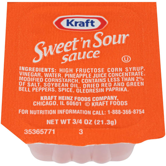 Sweet N' Sour Sauce Single Serve Packet (0.75 Oz Packets, Pack of 200)