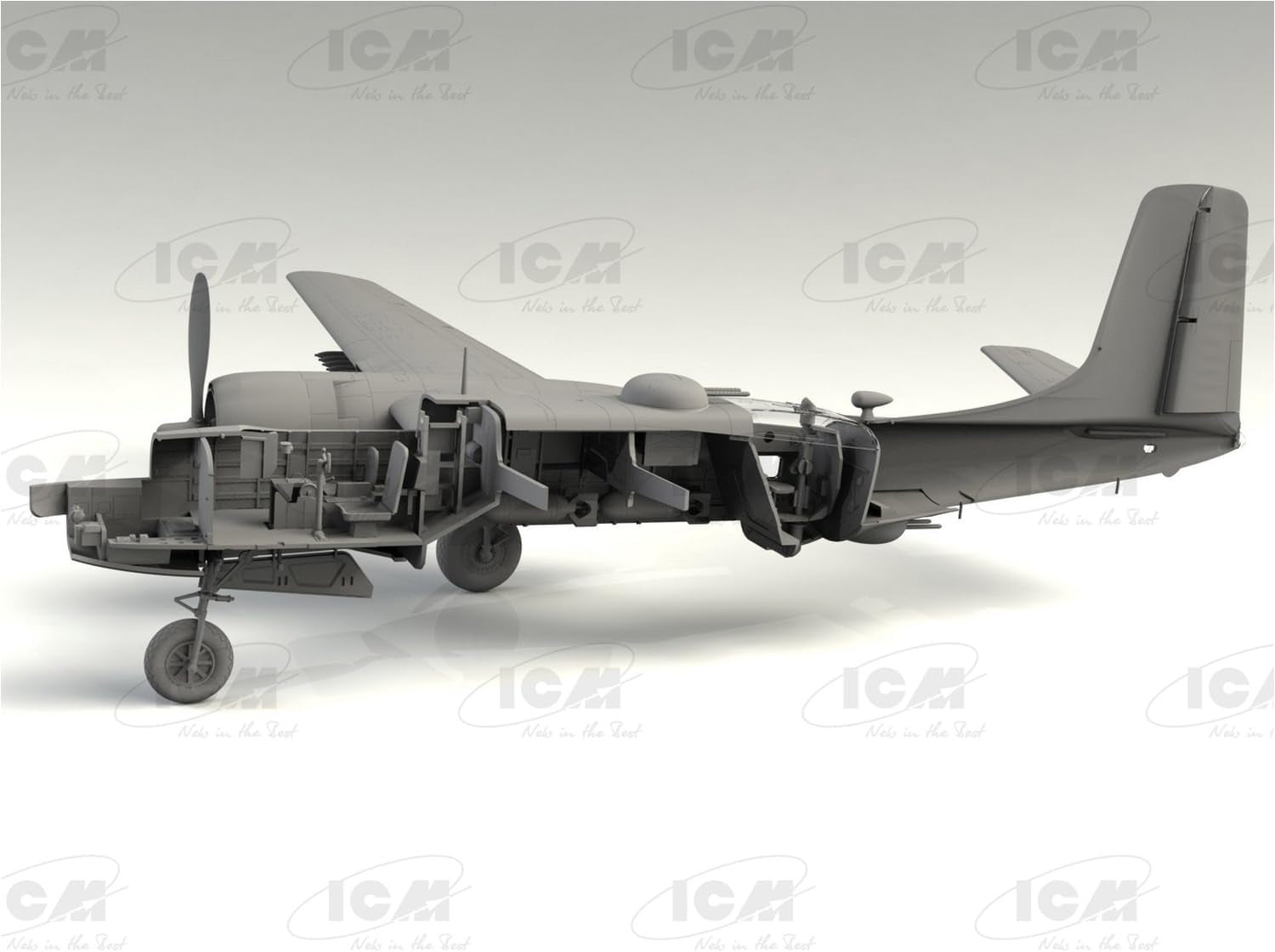 Douglas B-26C-50 Invader Korean War American Bomber Plastic Model Kit, 1/48 Scale