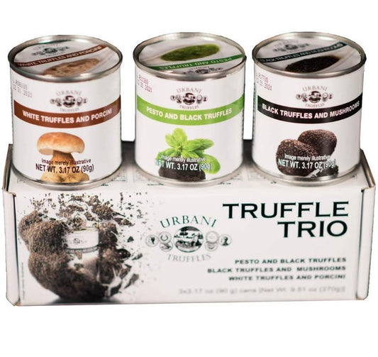 , Truffle Sauce Trio |Black Truffles and Mushroom, White Truffles and Porcini, Pesto and Black Truffles for Pasta, Risotto and Appetisers with Premium Quality Sauces | 3.17Oz Each