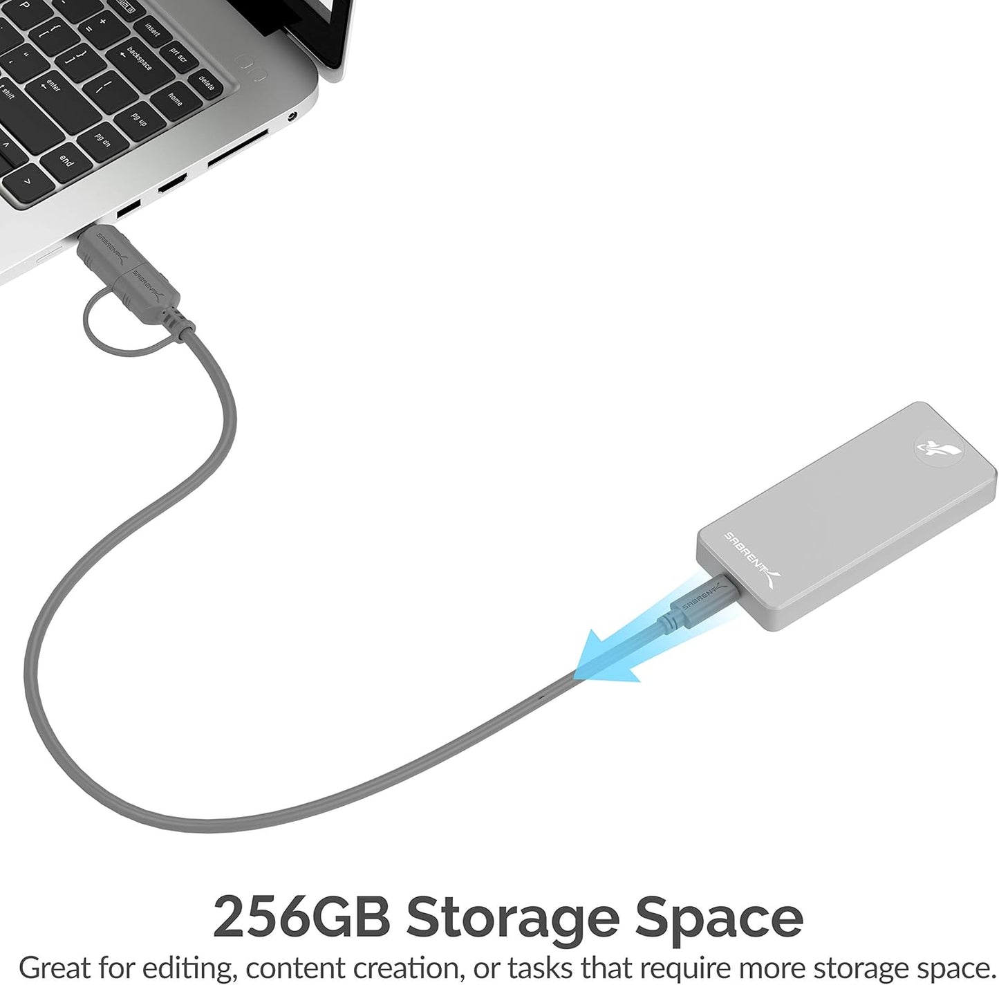 Rocket Pro 256GB USB 3.2 External Aluminum SSD (SB-256-PRO)