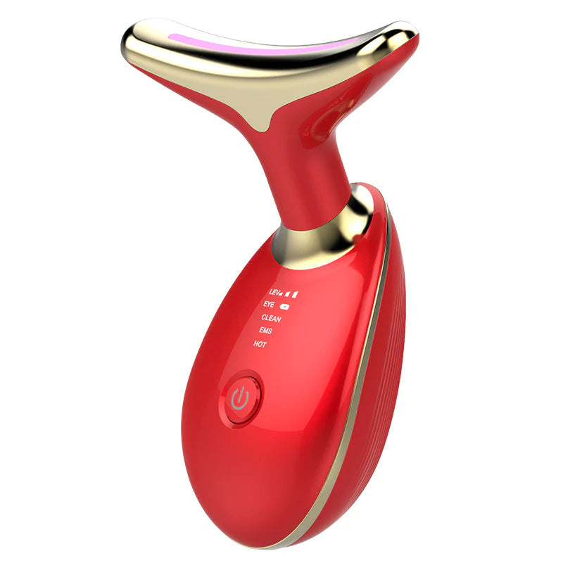 Revitalize Your Skin: EMS Neck Lifting & Tightening Massager - LED Photon Microcurrent Beauty Device for Women!