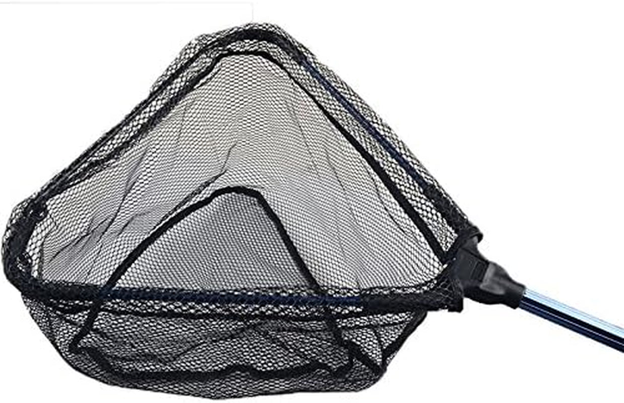 Collapsible Fishing Net Fish Landing Net, Folding Aluminum Handle (17-40 Inches), Durable Nylon Material Mesh (Hoop 14 X 16 X 14-Inch Deep)