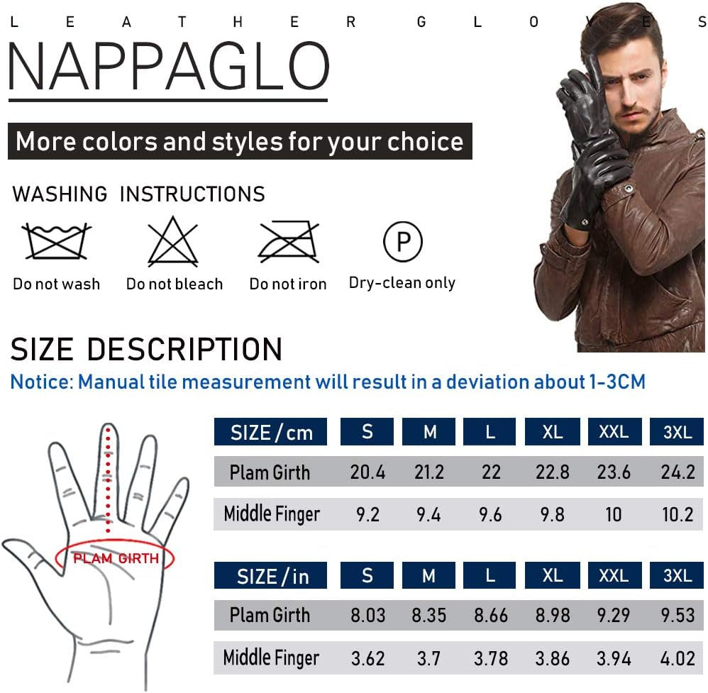 Men'S Leather Driving Gloves Italian Lambskin Half Finger Fingerless Unlined Gloves for Motorcycle Cycling Riding