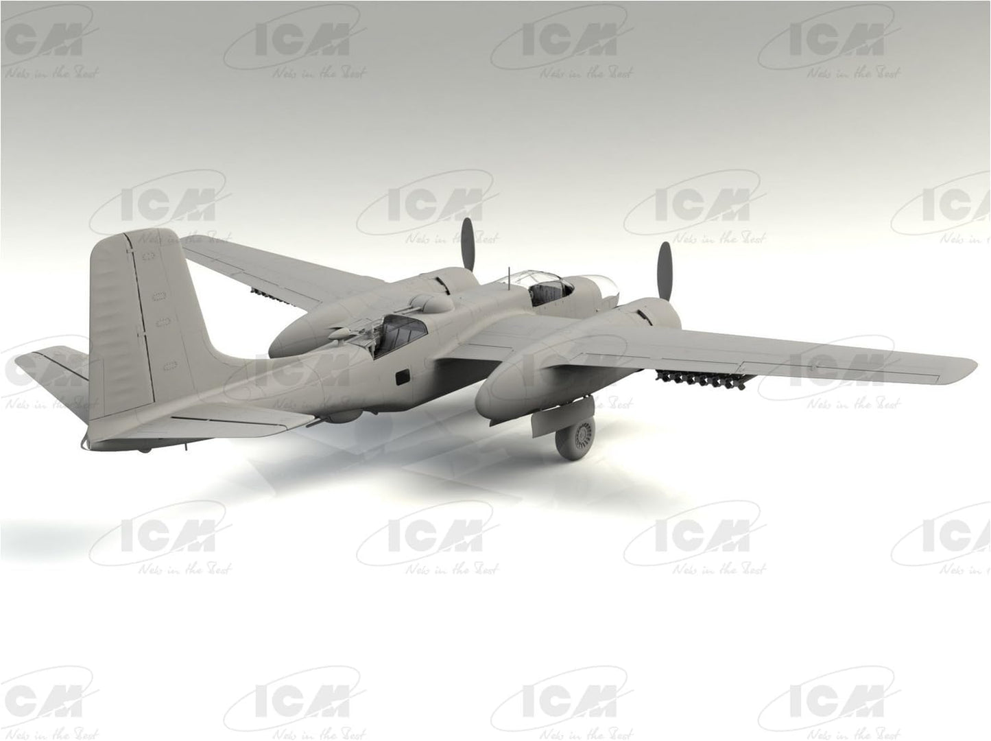 Douglas B-26C-50 Invader Korean War American Bomber Plastic Model Kit, 1/48 Scale