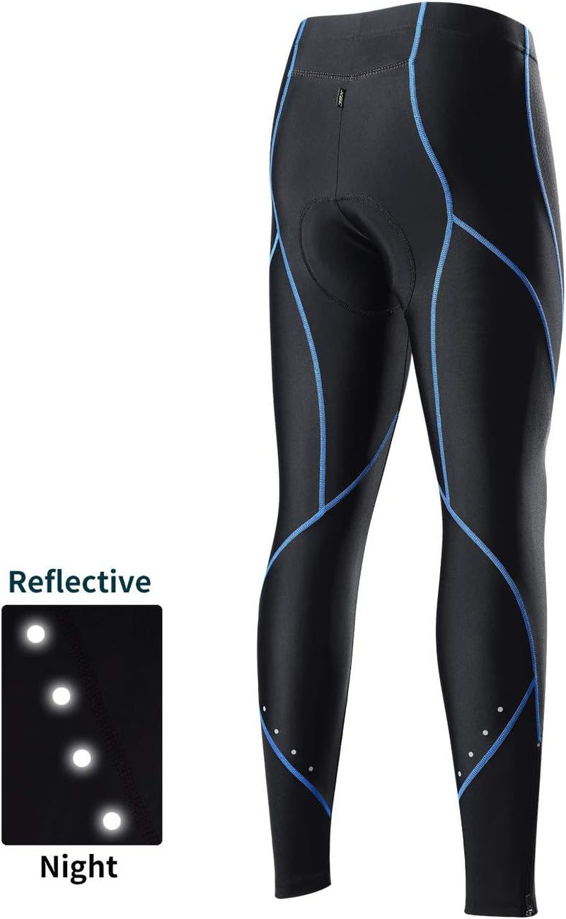 Women'S Long Cycling Pants Trousers Bike Pants Trousers Tights Legging with 4D Sponge Padded