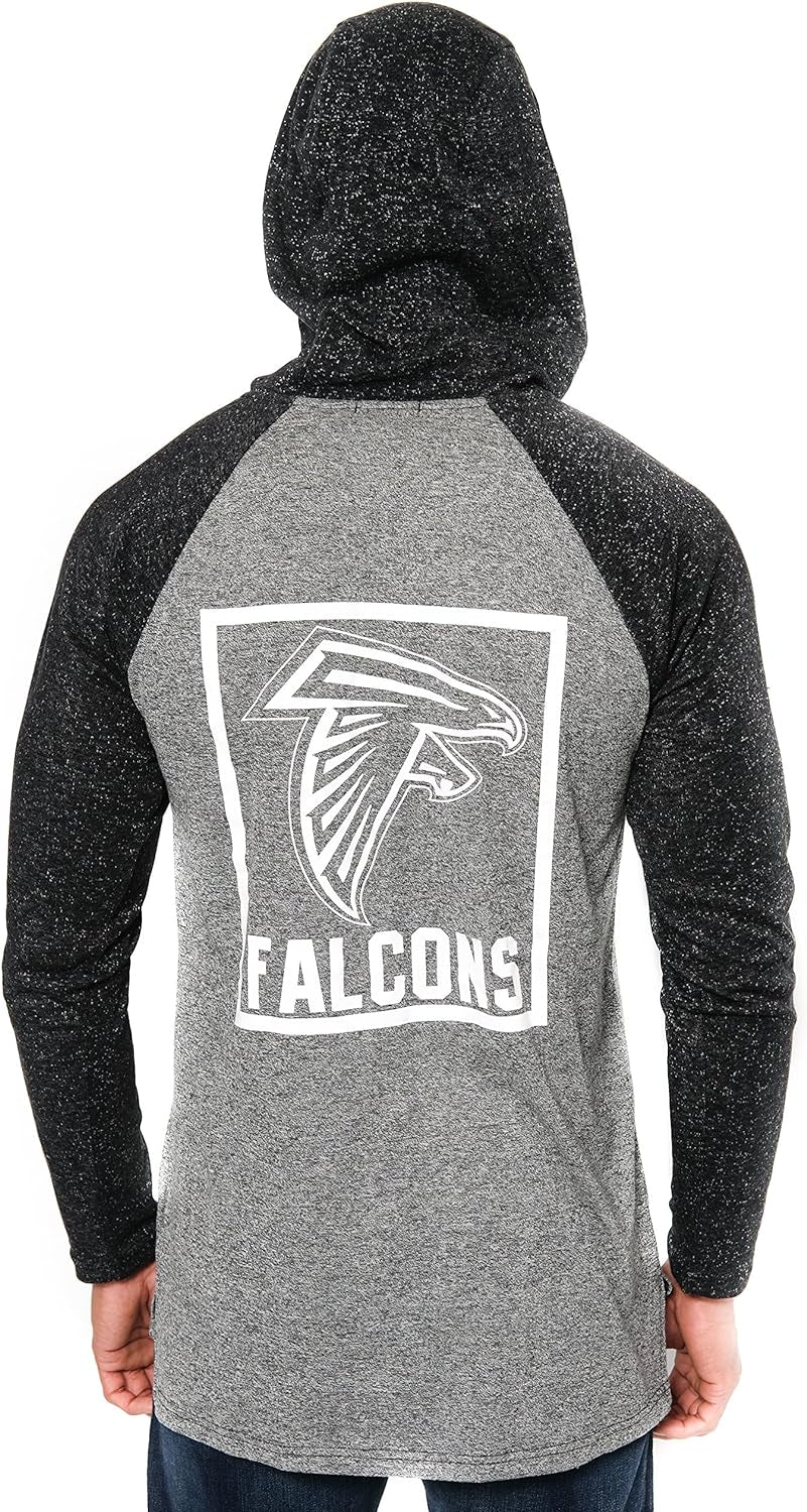 NFL Mens Fleece Hoodie Pullover Sweatshirt Henley