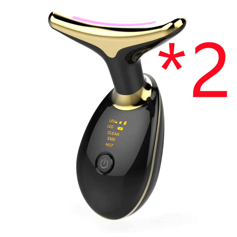 Revitalize Your Skin: EMS Neck Lifting & Tightening Massager - LED Photon Microcurrent Beauty Device for Women!