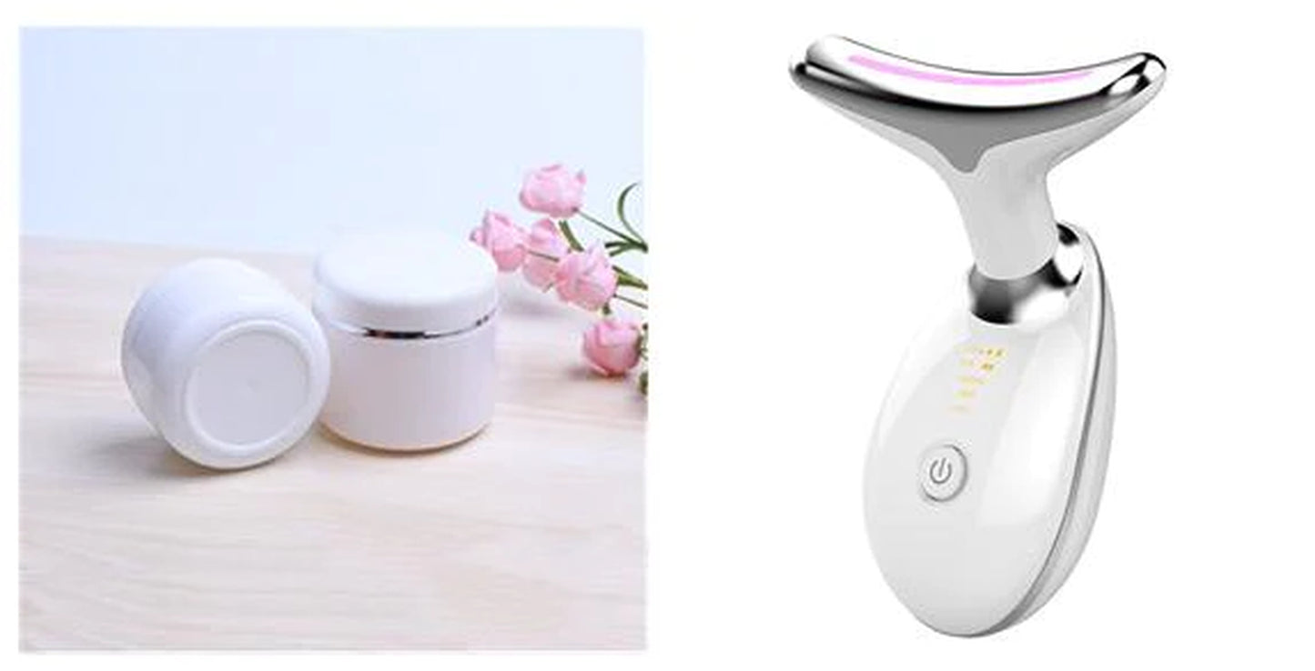 Revitalize Your Skin: EMS Neck Lifting & Tightening Massager - LED Photon Microcurrent Beauty Device for Women!