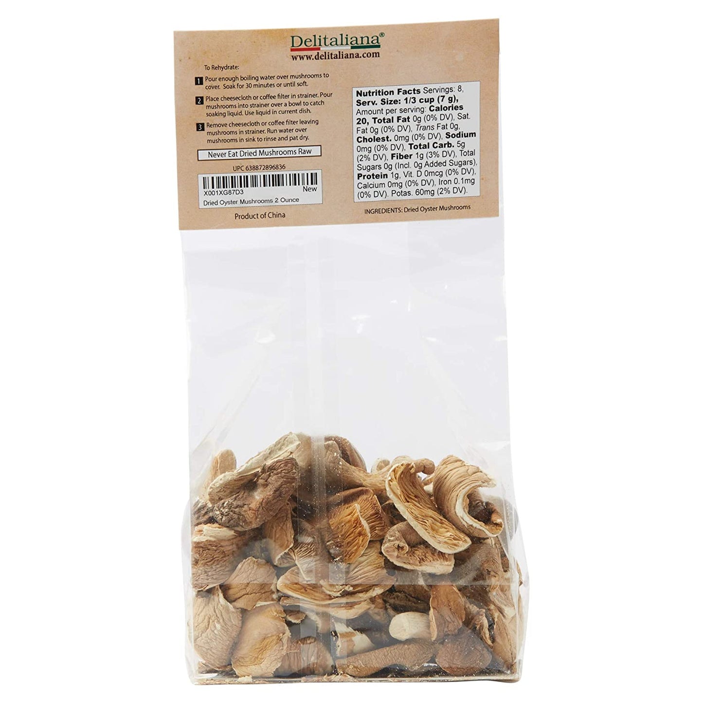 Dried Oyster Mushrooms 2 Ounce