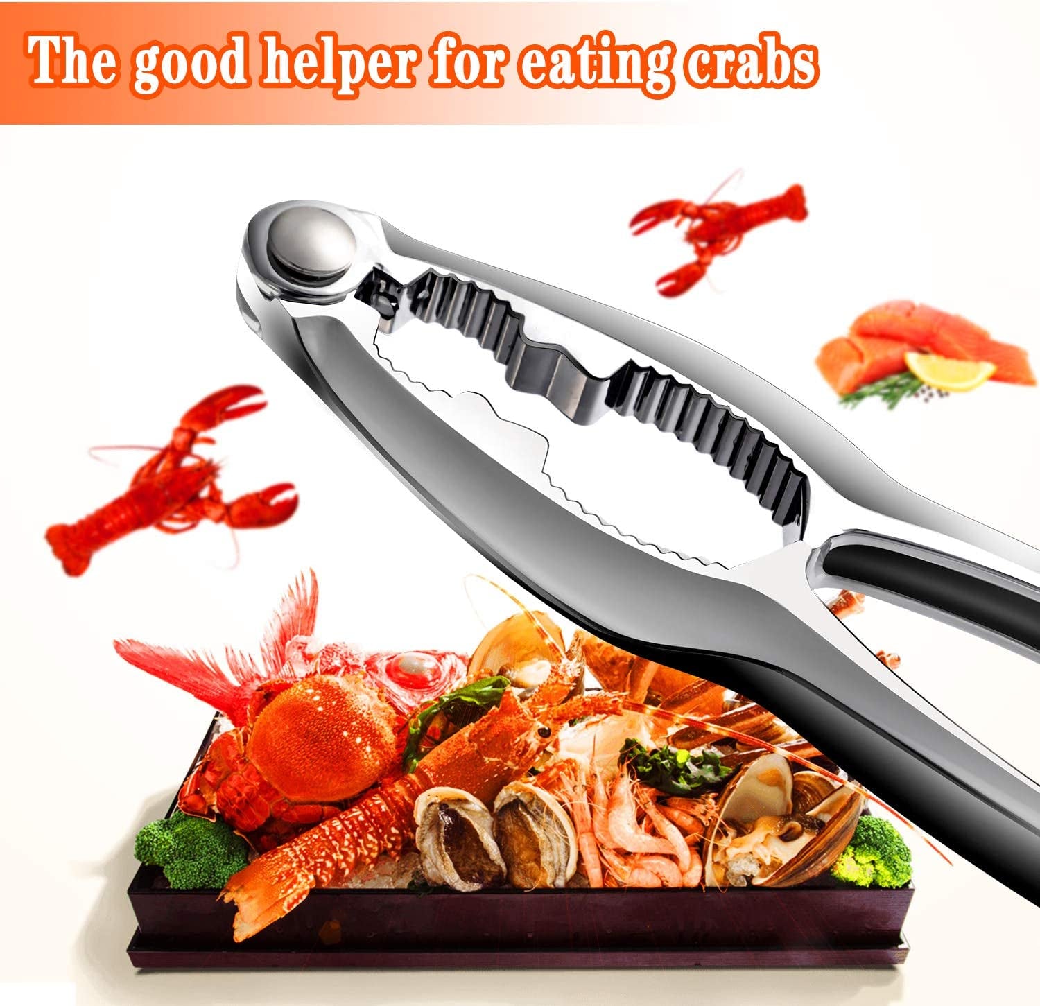 13 Pcs Lobster Crab Crackers Walnut Cracker, Nut Crackers for All Nuts, Seafood Shell Crackers Crab Leg Crackers and Tools Nut Cracker Set