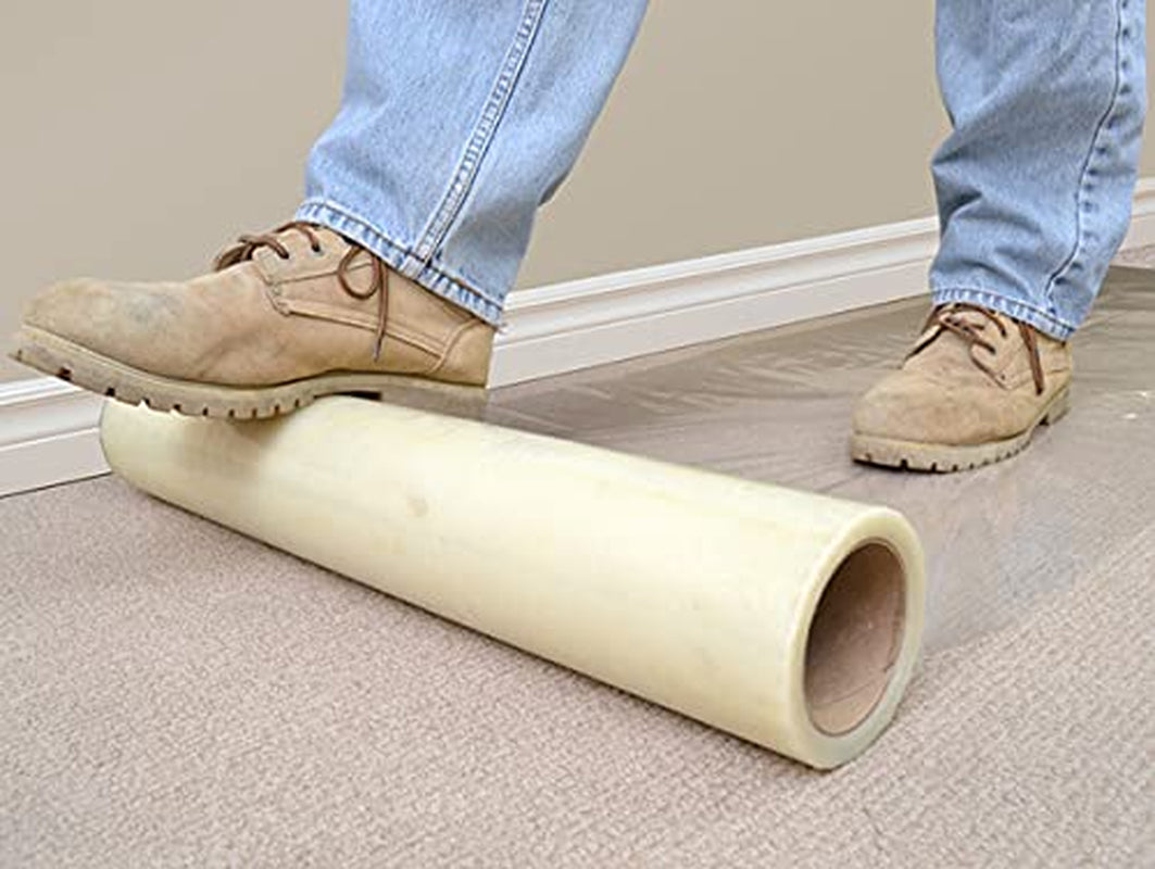 Carpet Protective Film 24In X 300Ft, Staircase Carpet Floor Protector, Easy to Remove, Safe and Environmentally Friendly