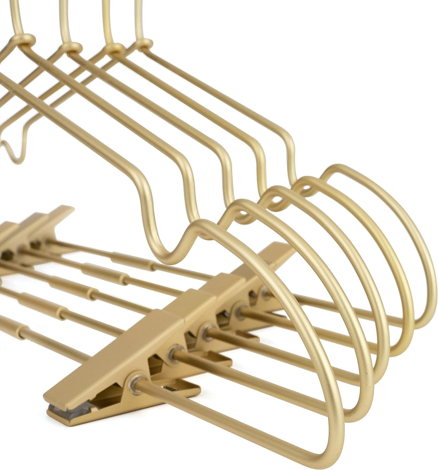 12.5" Gold Metal Baby Clothes Clips Hanger Children Kids Coat Hanger Display and Storage 10Pack