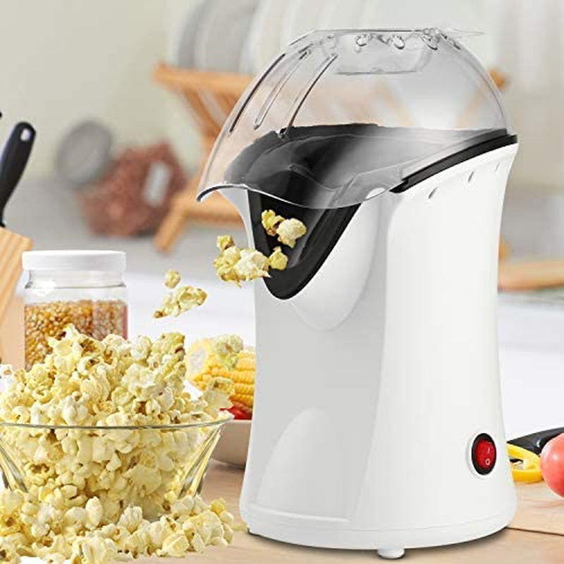 1200W Popcorn Maker, Popcorn Machine, Hot Air Popcorn Popper Healthy Machine No Oil Needed (Black)