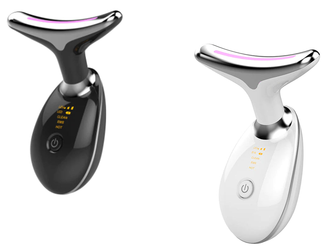 Revitalize Your Skin: EMS Neck Lifting & Tightening Massager - LED Photon Microcurrent Beauty Device for Women!